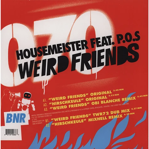 Housemeister Feat. P.O.S. - Weird Friends