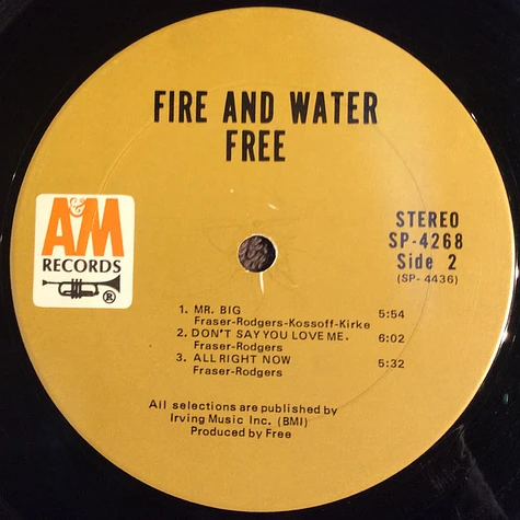 Free - Fire And Water