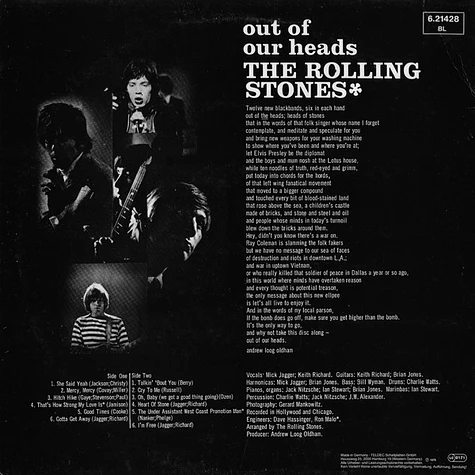 The Rolling Stones - Out Of Our Heads