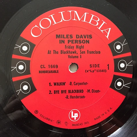 Miles Davis - In Person, Friday Night At The Blackhawk, San Francisco, Volume I