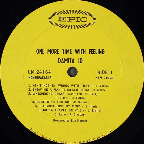 Damita Jo - One More Time With Feeling
