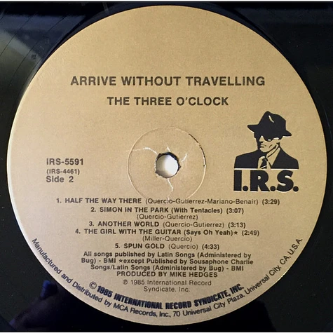 The Three O'Clock - Arrive Without Travelling