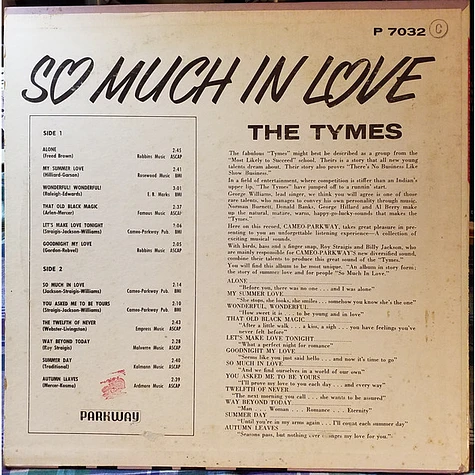 The Tymes - So Much In Love