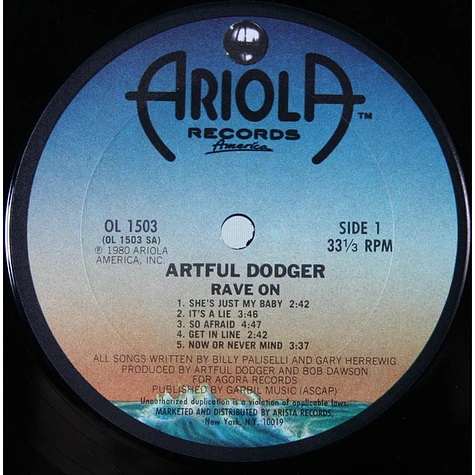 Artful Dodger - Rave On