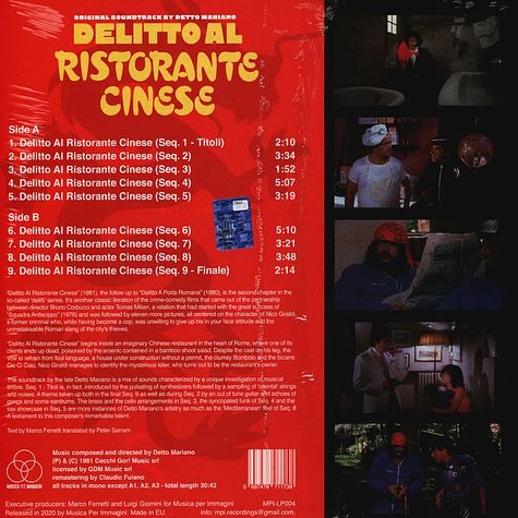 Detto Mariano - OST Delitto Al Ristorante Cinese