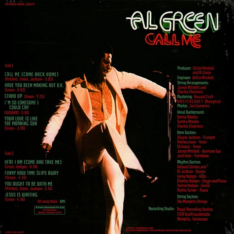 Al Green - Call Me