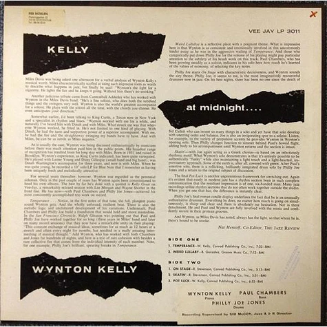 Wynton Kelly - Kelly At Midnite