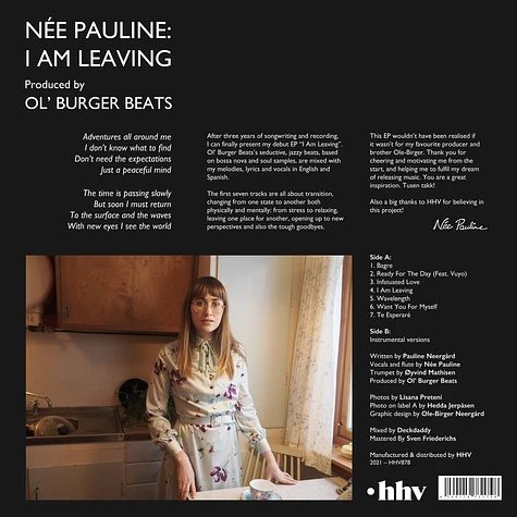 Née Pauline & Ol' Burger Beats - I Am Leaving Colored Vinyl Edition