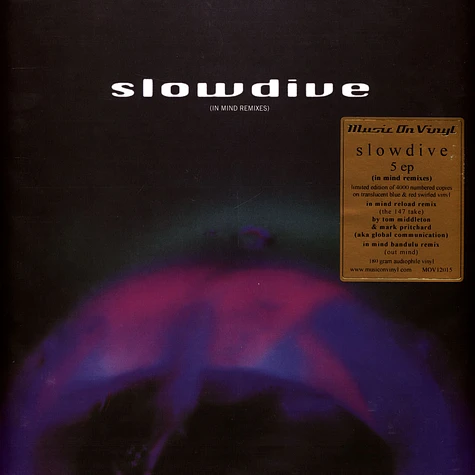 Slowdive - 5 EP In Mind Remixes Blue & Red Swirled Vinyl Edition