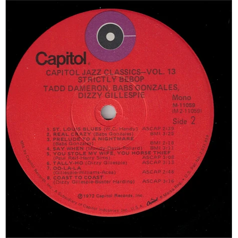 Tadd Dameron, Babs Gonzales, Dizzy Gillespie - Strictly Bebop