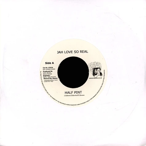 Half Pint / Mike Brooks - Jah Love So Real / Heavy Load