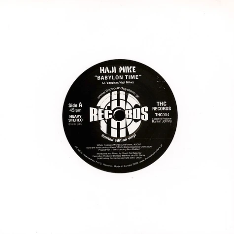 Haji Mike - Babylon Time / Dub - Sos Mix