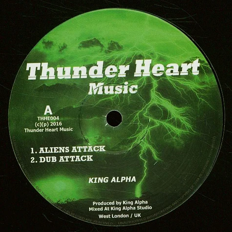 King Alpha - Aliens Attack, Dub Attack / Galaxly Dub, Nat & Dread Dub