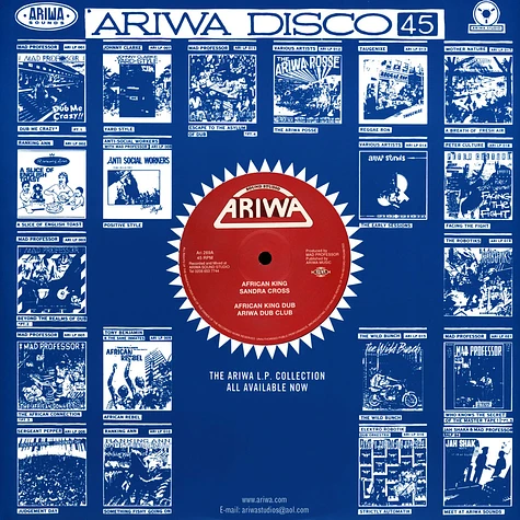 Sandra Cross, Ariwa Dub Club - African King, Dub / Psalm 121, Dub