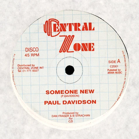 Paul Davidson - Someone New / Julie Julie Dub