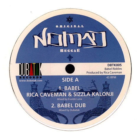 Rica Caveman & Sizzla Kalonji / Sizzla Kalonji, Dubatak - Babel, Dub / Cold Concrete, Riddim Mix