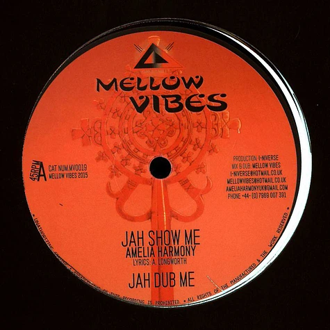 Amelia Harmony / Sista Sherin - Jah Show Me, Dub / Think Positive, Dub