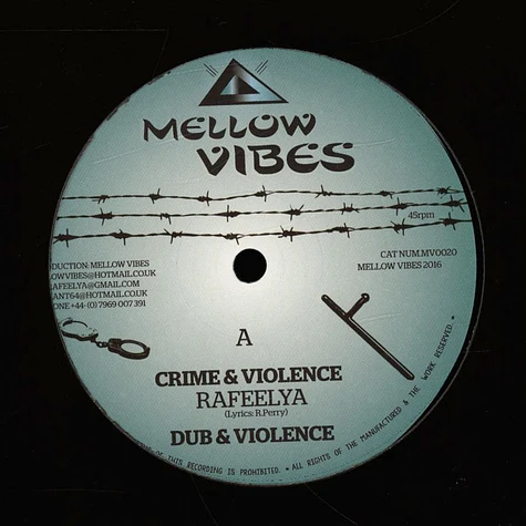 Rafeelya - Crime & Violence, Dub / By My Side, Dub