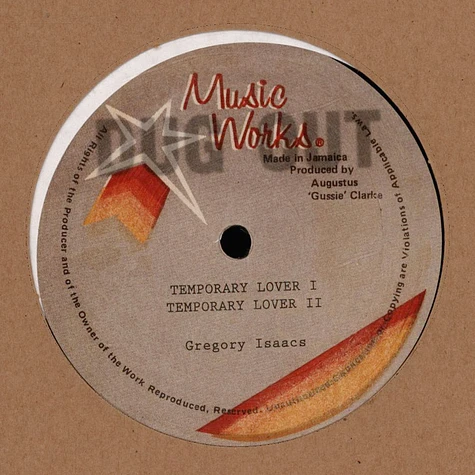 Gregory Isaacs - Temporary Lover, Vocal 2 / Dub 1, Dub 2