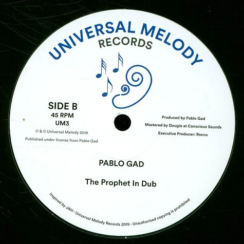 Pablo Gad - The Prophet Bob Marley / In Dub