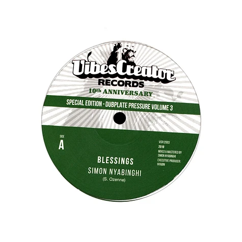 Simon Nyabinghi - Blessings, Dub / Clean Up, Dub