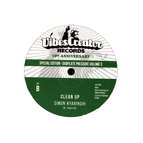 Simon Nyabinghi - Blessings, Dub / Clean Up, Dub