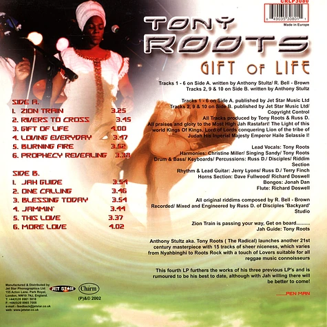 Tony Roots - Gift Of Life
