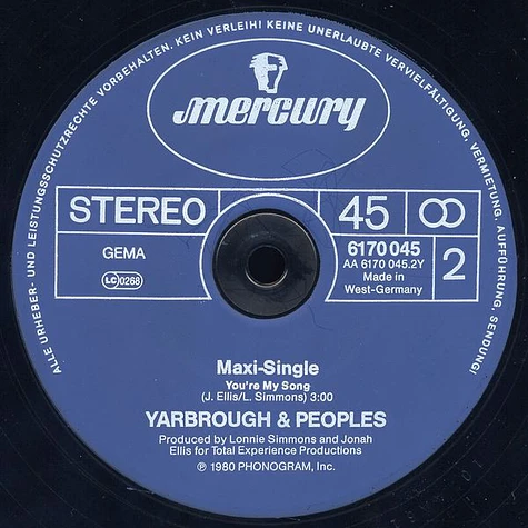 Yarbrough & Peoples - Don't Stop The Music