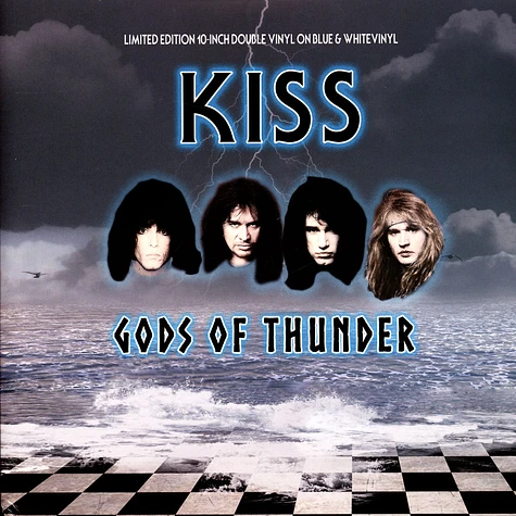 Kiss - Gods Of Thunder Blue & White Marbled Vinyl Edition