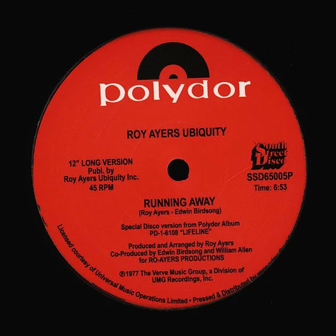 Roy Ayers Ubiquity - Running Away / Love Will Bring Us Back Together