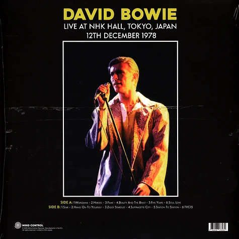 David Bowie - Live At Nhk Hall Tokyo 1978