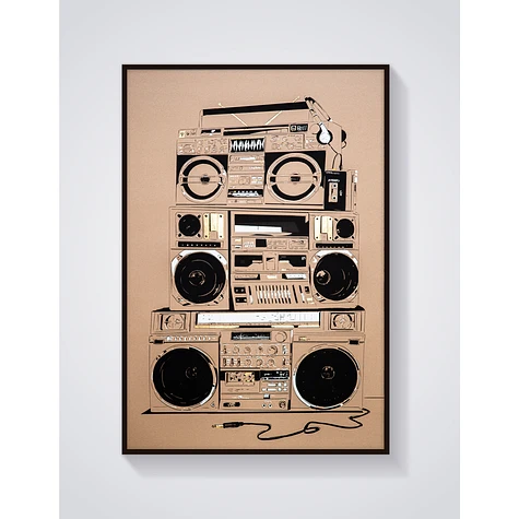 MR P GRFX - Boombox Art Screenprint