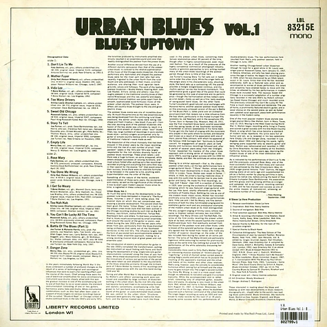 V.A. - Urban Blues Vol.1: Blues Uptown