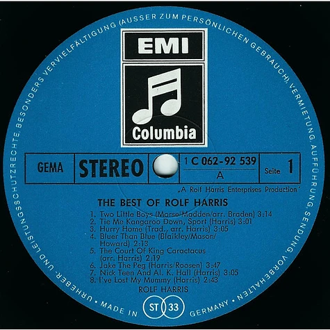 Rolf Harris - The Best Of Rolf Harris