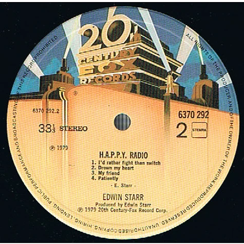 Edwin Starr - H.A.P.P.Y. Radio