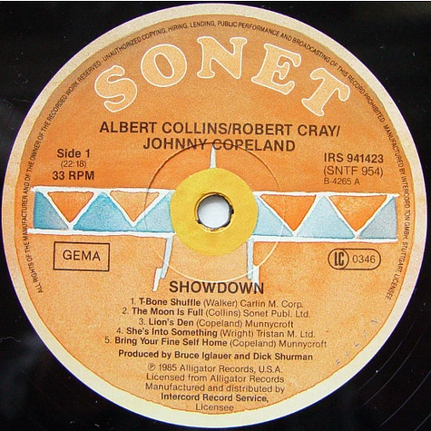 Albert Collins / Robert Cray / Johnny Copeland - Showdown!