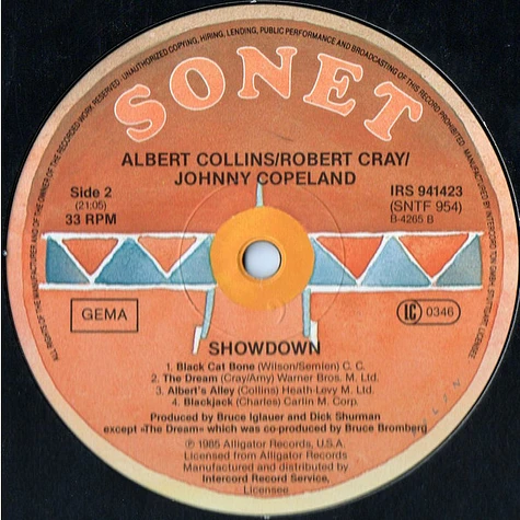 Albert Collins / Robert Cray / Johnny Copeland - Showdown!