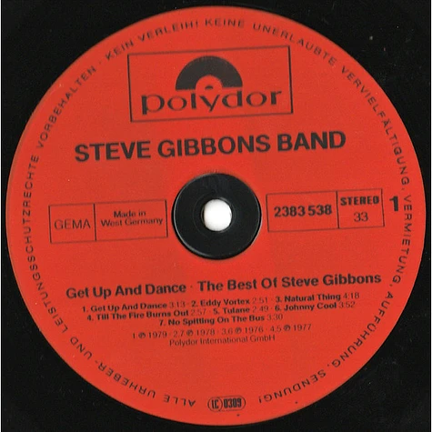 Steve Gibbons Band - Get Up And Dance - The Best Of Steve Gibbons