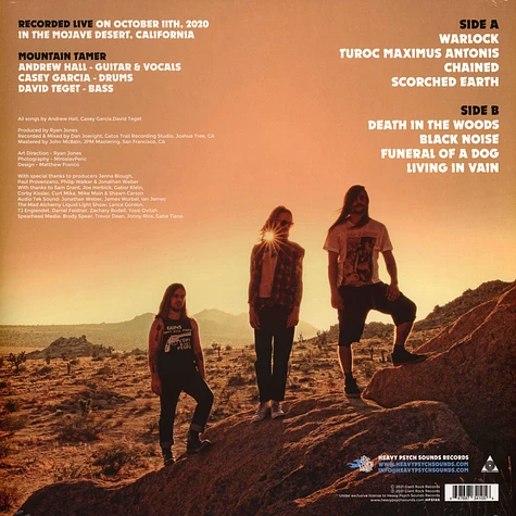 Mountain Tamer - Live In The Mojave Desert Volume 5 Black Vinyl Edition
