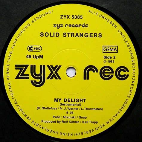 Solid Strangers - My Delight