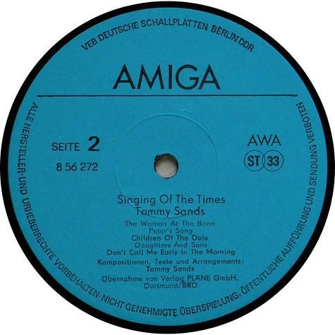 Tommy Sands - Singing Of The Times