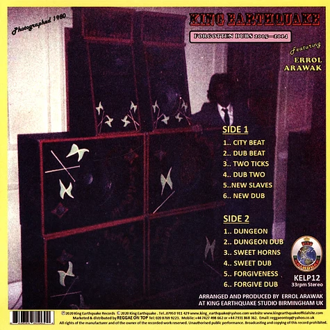 King Earthquake - Forgotten Dubs 2005-2014 Feat. Errol Arawak