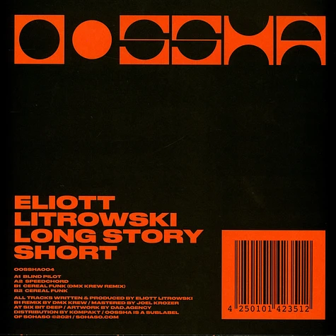 Eliott Litrowski - Long Story Short EP DMX Krew Remix