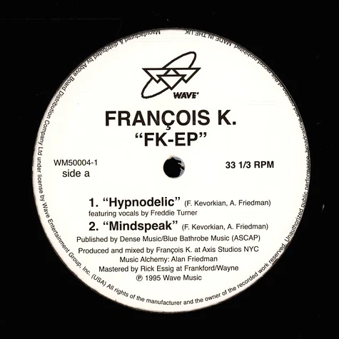 Francois K - FK EP White Vinyl Edition