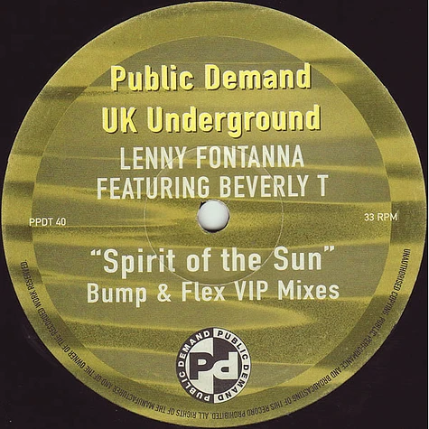 Lenny Fontana - Spirit Of The Sun (Bump & Flex VIP Mixes)