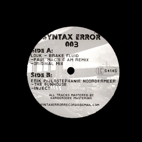 V.A. - Syntax Error 003 Paul Mac Remix