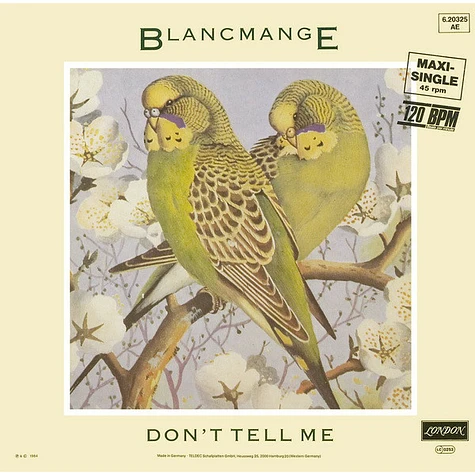 Blancmange - Don't Tell Me