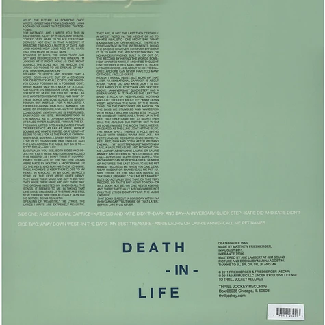 Matthew Friedberger - Death-In-Life