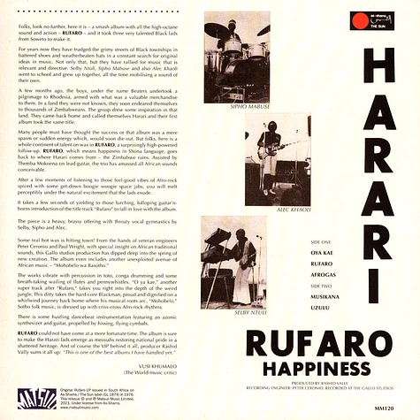 Harari (The Beaters) - Rufaro