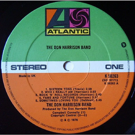 The Don Harrison Band - The Don Harrison Band